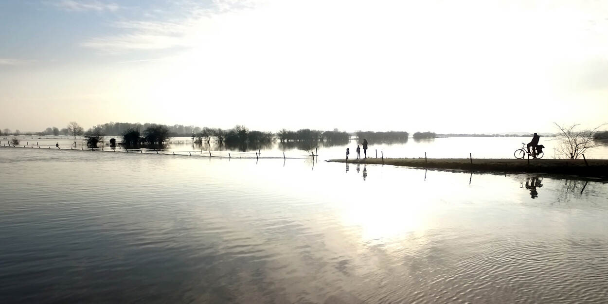 Hoog water in de IJssel