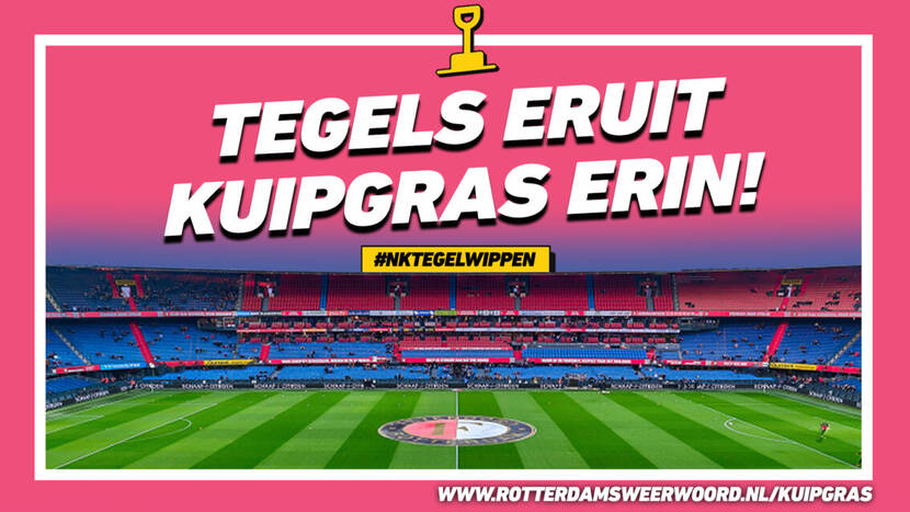 poster actie Tegels eruit, Kuipgras erin!