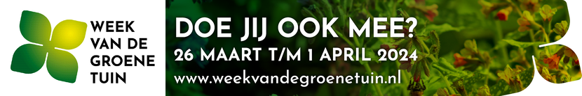 banner week van de groene tuin