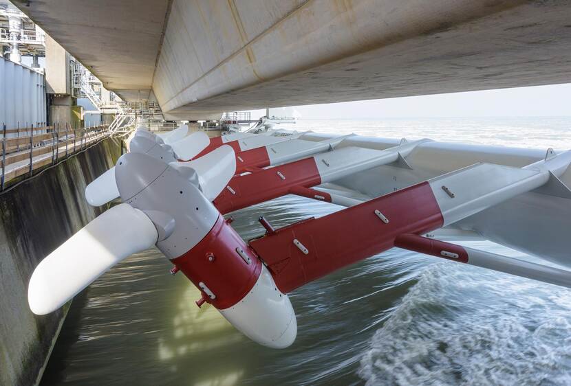 Getijdenturbines Oosterscheldekering