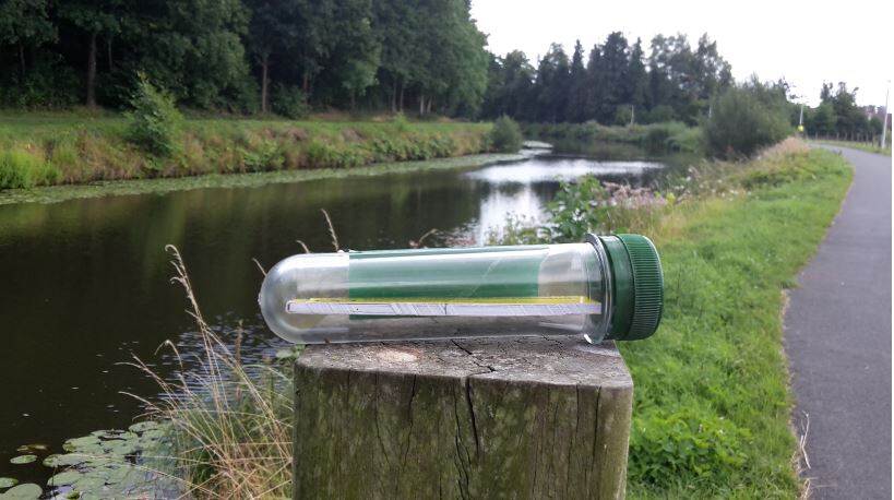 koker uit geocache spel