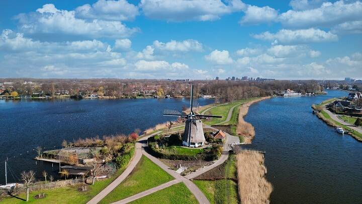 Prinsenmolen van bovenaf