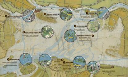 plattegrond 600 jaar Sint Elisabethsvloed